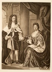 Königin Anne und Prinz Georg von Dänemark, veröffentlicht 1902